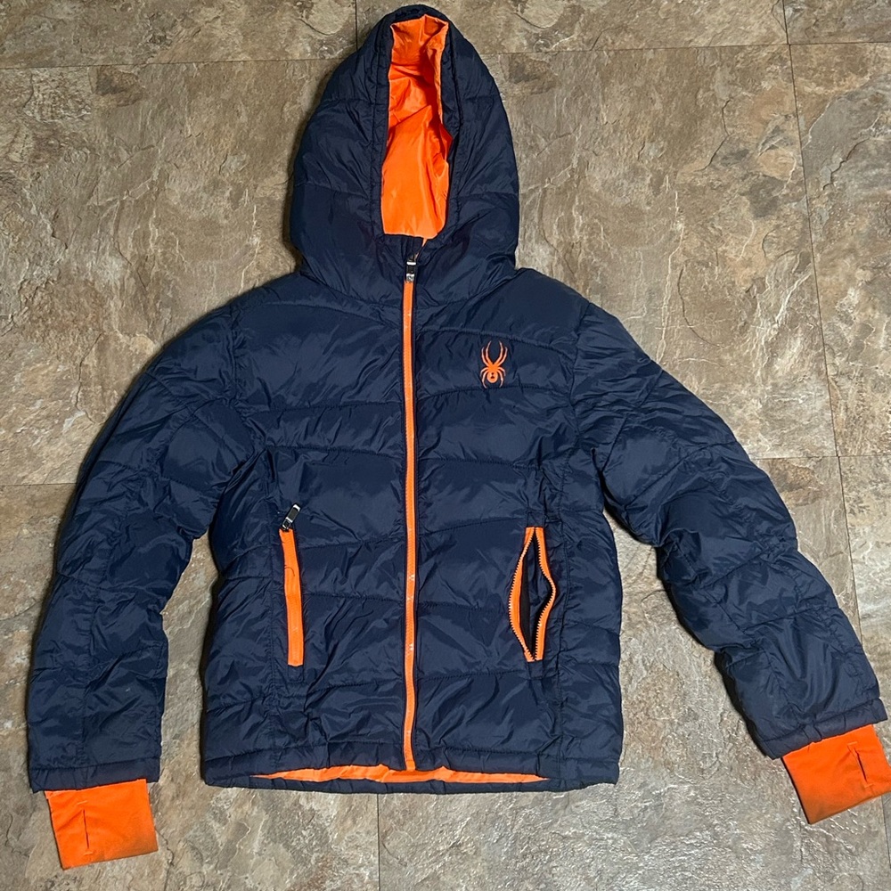 Spyder Orange Lined Jacket with Logo